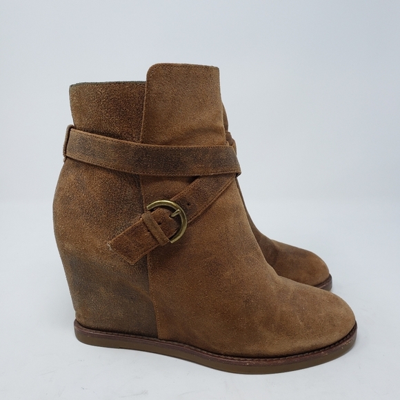 Johnston & Murphy New Brynn Wedge Ankle Boots Leather size 7 - Picture 3 of 9